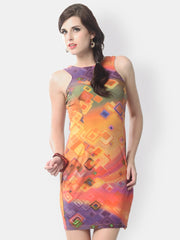 Glam and Luxe Orange Bodycon Dress