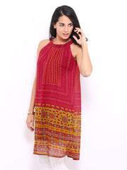 Global Desi Pink Printed Kurta