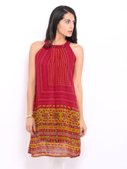Global Desi Pink Printed Kurta