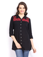 Global Desi Women Black Tunic