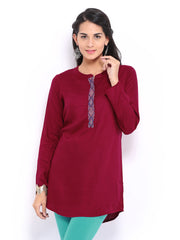 Global Desi Women Maroon Tunic