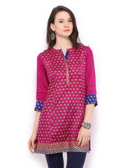 Global Desi Women Pink Printed Kurta