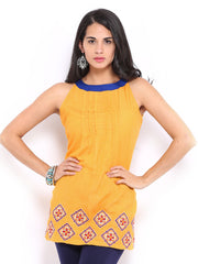Global Desi Women Yellow Tunic
