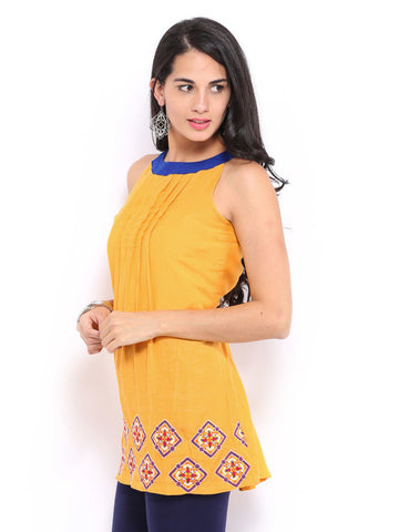 Global Desi Women Yellow Tunic