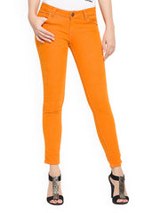 Globus Women Orange Skinny Fit Jeans