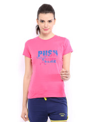 HRX Women Pink Printed T-shirt