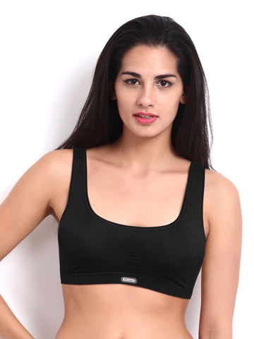 Hanes Active Comfort Black Moulded Cup Bra U204