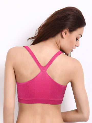 Hanes Active Comfort Pink Bandini Bra Shapewear U205