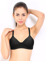Hanes Black Moulded Wirefree Bra G510