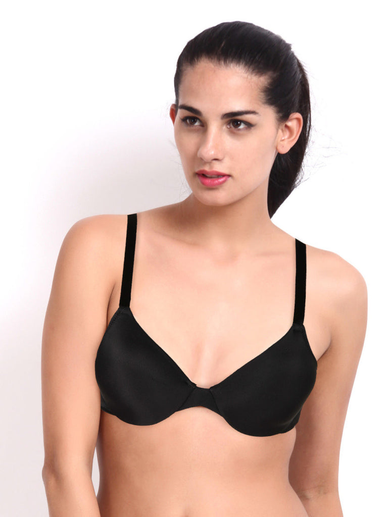 Hanes Black Concealer Underwire Bra G511