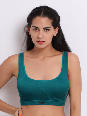 Hanes Teal Blue Active Comfort Sports Bra U204