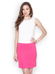 Harpa White &amp; Pink Shift Dress