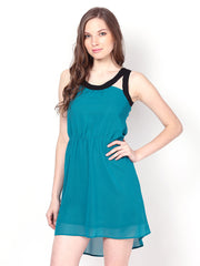 Harpa Green High-Low Dress