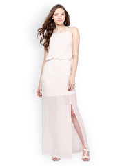 Harpa White Printed Maxi Dress