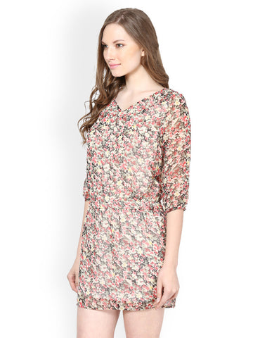 Harpa Multi-Coloured Printed Shift Dress