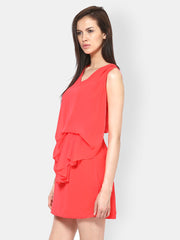 Harpa Pink Layered Tailored Dress