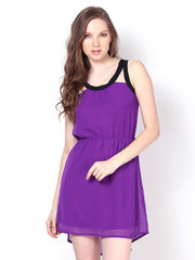 Harpa Purple High-Low Dress