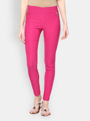 Harpa Women Pink Skinny Fit Jeggings