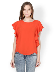 Harpa Women Coral Red Top