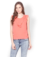 Harpa Women Coral Red Top