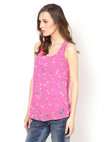 Harpa Women Pink Printed Top