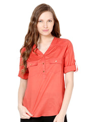 Harpa Women Coral Pink Top