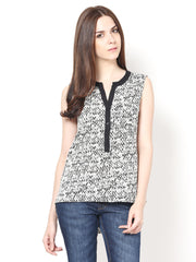 Harpa Women White Printed Top