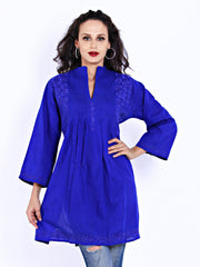 Indi Dori Women Blue Kurta