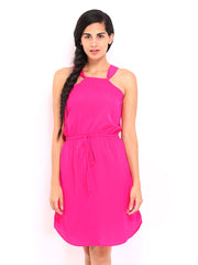 Inmark Pink Fit &amp; Flare Dress