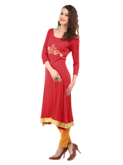Ira Soleil Women Red Kurta