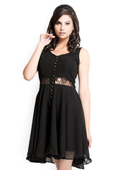 Iti Black Fit &amp; Flare Dress