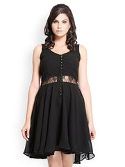 Iti Black Fit &amp; Flare Dress