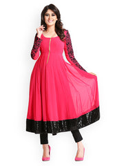 Iti Women Dark Pink Anarkali Kurta