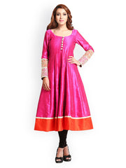 Iti Women Dark Pink Anarkali Kurta