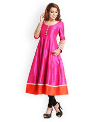 Iti Women Dark Pink Anarkali Kurta