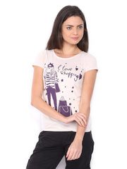 Jealous 21 Women Beige Printed T-shirt