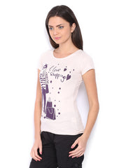 Jealous 21 Women Beige Printed T-shirt