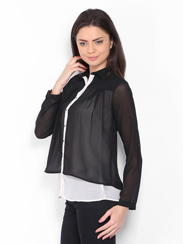 Jealous 21 Women Black Shirt