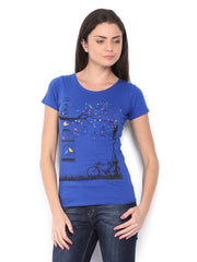 Jealous 21 Women Blue Printed T-shirt