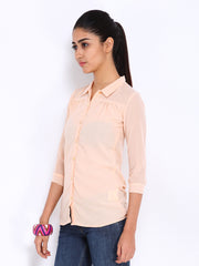 Jealous 21 Women Peach Coloured Shirt