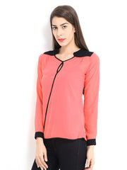 Jealous 21 Women Pink Sheer Top