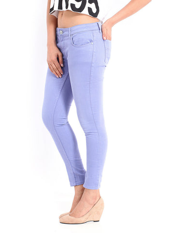 Jealous 21 Women Purple Hottie Ultra Slim Fit Ankle-Length Jeans
