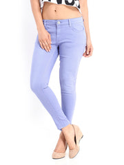 Jealous 21 Women Purple Hottie Ultra Slim Fit Ankle-Length Jeans