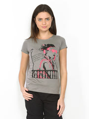 Jealous 21 Women Grey Printed T-shirt