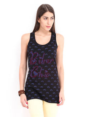 Jealous 21 Women Black Printed Racerback Top