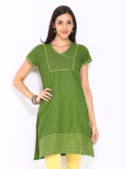 Jola Women Green Kurta