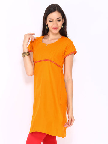 Jola Women Orange Kurta