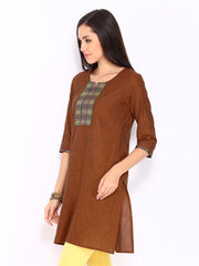Jola Women Rust Brown Kurta