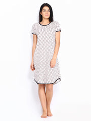 July Nightwear Grey Printed Nightdress A 79