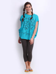 July Nightwear Women Blue &amp; Grey Lounge Set A24